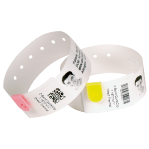 Zebra Z-Band Splash Wristband White Self-adhesive printer label