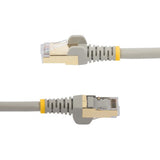 StarTech.com 0.50m CAT6a Ethernet Cable - 10 Gigabit Shielded Snagless RJ45 100W PoE Patch Cord - 10GbE STP Network Cable w/Strain Relief - Grey Individually Tested/Wiring is UL Certified/TIA