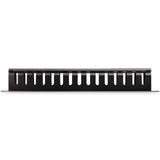 StarTech.com Horizontal 1U Server Rack Cable Management Finger Duct w/ Cover - 19" Network Rack Wire Duct Raceway Panel - Slotted Wire Duct
