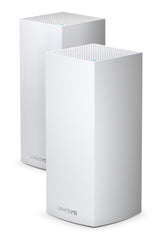 Linksys Velop Whole Home Intelligent Mesh WiFi 6 (AX4200) System, Tri-Band, 2-pack wireless router Gigabit Ethernet Tri-band (2.4 GHz / 5 GHz / 5 GHz) White