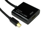 Cables Direct mini DP - HDMI 15cm 0.15 m Mini DisplayPort Black