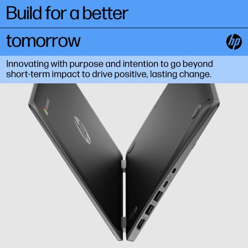 HP Fortis Flip G1i Chromebook Intel® N N150 29.5 cm (11.6") Touchscreen HD 4 GB LPDDR5-SDRAM 32 GB eMMC Wi-Fi 6E (802.11ax) ChromeOS Black