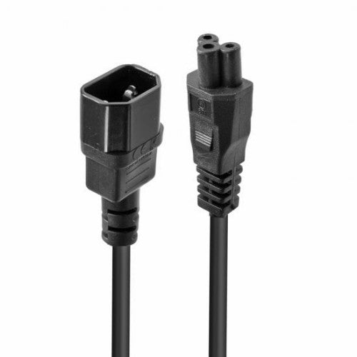 Lindy 1m C5 to C14 Mains Cable, lead free