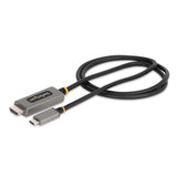 StarTech.com 3ft (1m) USB-C to HDMI Adapter Cable, 8K 60Hz, 4K 144Hz, HDR10, USB Type-C to HDMI 2.1 Video Converter Cable, USB-C DP Alt Mode/USB4/Thunderbolt 3/4 Compatible - USB-C Laptop to HDMI Monitor