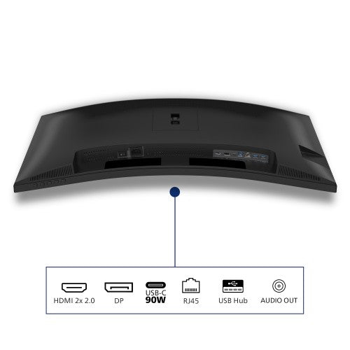 Philips 3000 series 34B2U3600C/00 computer monitor 86.4 cm (34") 3440 x 1440 pixels Wide Quad HD LCD Black