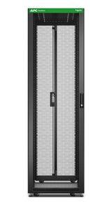 APC Easy Rack, 42U, Black, With Roof, Castors, Feet, 4 Brackets, and Side Panels, No Bottom, 1991H x 600W x 1000D mm