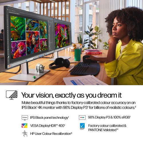 HP Series 7 Pro 27 inch 4K Thunderbolt 4 Monitor - 727pk PVC Free