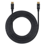 Manhattan DisplayPort 1.4 Cable, 8K@60hz, 3m, Suitable for ALL 8K, 4K & 1080p/HD uses - when upgrading now or have it ready for when you need it, PVC Cable, Male to Male, With Latches, Fully Shielded, Black, Lifetime Warranty, Equivalent to DP14MM3M