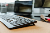 CHERRY KW 3000 keyboard Universal RF Wireless QWERTY Portuguese Black