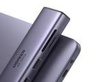 Ugreen 60515 USB-C Hub 2*USB3.0+HDMI+RJ45+SD&TF +PD port Converter