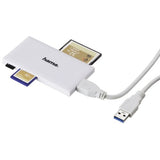 Hama USB 3.0 Multi-Card Reader, SD/microSD/CF/MS, white