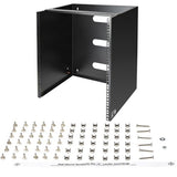 StarTech.com 12U Wall Mount Network Rack - 14 Inch Deep (Low Profile) - 19" Patch Panel Bracket for Shallow Server and IT Equipment, Network Switches - 125lbs/57kg Weight Capacity, Black