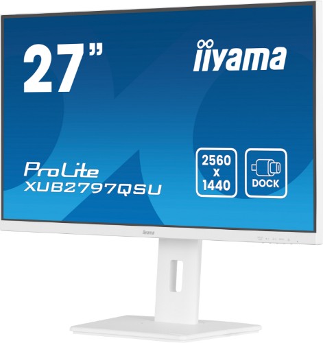 iiyama ProLite XUB2797QSU-W2 computer monitor 68.6 cm (27") 2560 x 1440 pixels Quad HD LED White