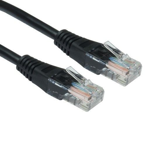 Cables Direct 2m Cat5e networking cable Black