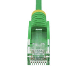 StarTech.com 50cm Green Slim CAT6 Ethernet Cable, Snagless, 100W PoE, UTP, LSZH, 28AWG Pure Bare Copper Wire, Slim RJ45 Network Patch Cord w/Strain Reliefs, Individually Tested