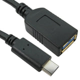 Cables Direct USB3C-951 USB cable USB 3.2 Gen 1 (3.1 Gen 1) 0.15 m USB C USB A Black