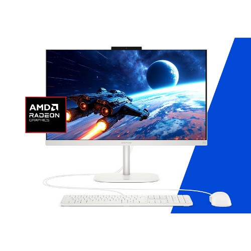 HP OmniStudio All-in-One Desktop Next Gen AI 24-cw0003na PC Copilot+ PC AMD Ryzen™ AI 5 60.5 cm (23.8") 1920 x 1080 pixels 16 GB DDR5-SDRAM 512 GB SSD Windows 11 Home Wi-Fi 6 (802.11ax) White