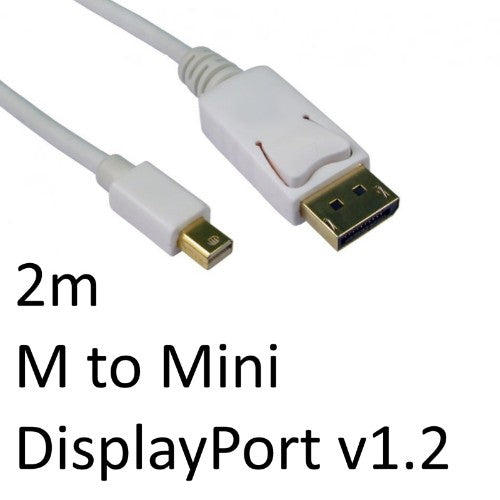 Cables Direct CDLMDP-102 DisplayPort cable 2 m Mini DisplayPort White