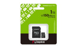 Kingston Technology 1TB microSDXC Canvas Select Plus Gen3 150MB/s A1 Card + Adapter