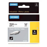 Dymo 18057/S0718330 Heat Shrink Tubes black on white 19mm x 1,5m for Dymo Rhino 6-19mm/24mm