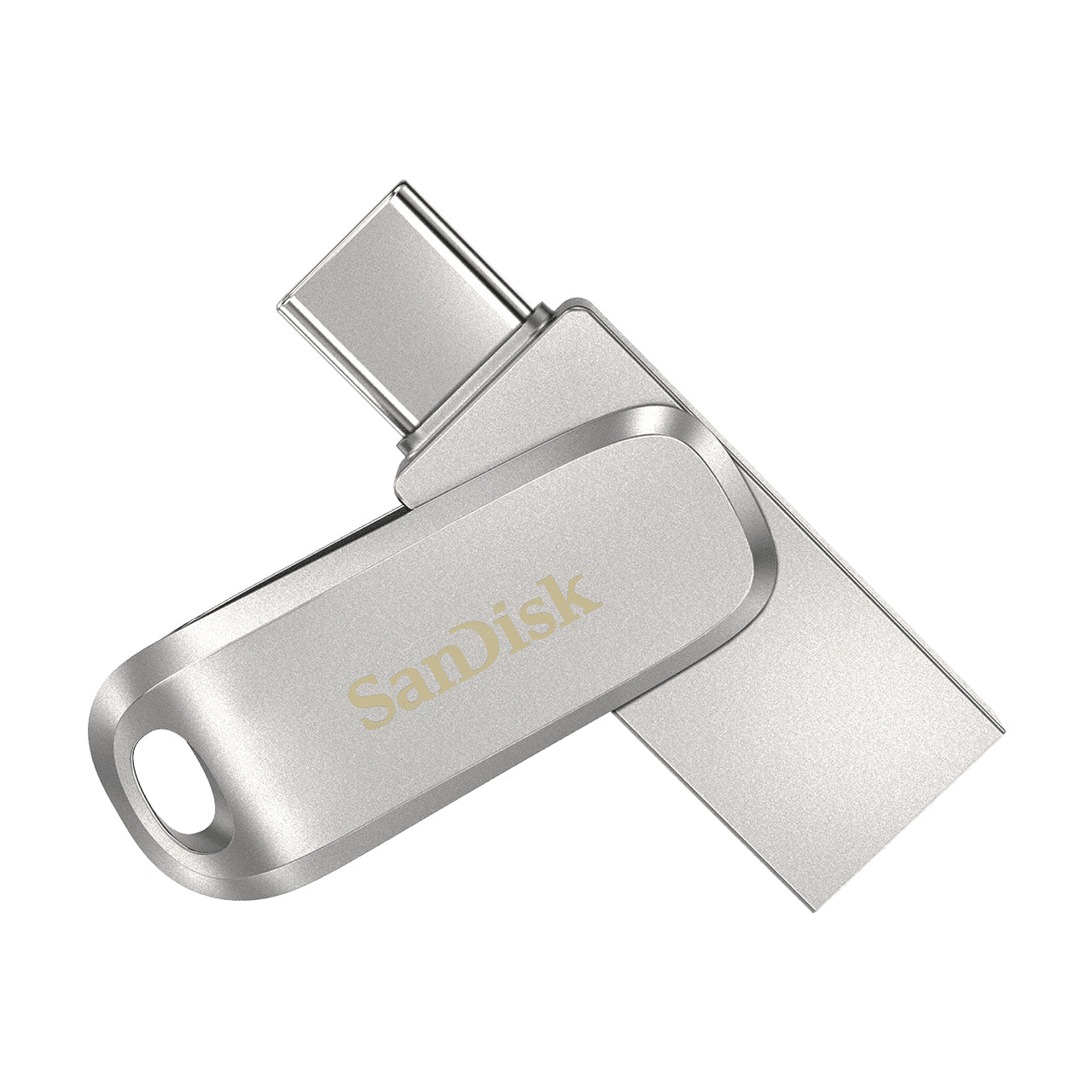 SanDisk Ultra Dual Drive Luxe USB flash drive 64 GB USB Type-A / USB Type-C 3.2 Gen 1 (3.1 Gen 1) Stainless steel  - Data Storage - Sandisk