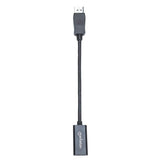 Manhattan DisplayPort 1.1 to HDMI Adapter Cable, 1080p@60Hz, Male to Female, Black, Cable 15cm, DP With Latch, Not Bi-Directional, Three Year Warranty, Equivalent to DP2HDMI