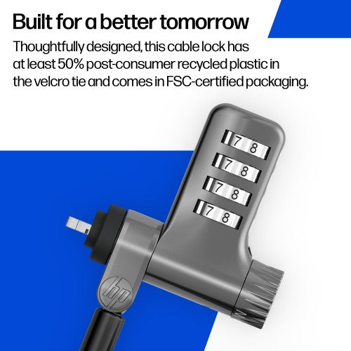 HP Universal Resettable Combination Cable Lock
