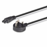 Lindy 1m UK 3 Pin to C5 Mains Cable, lead free