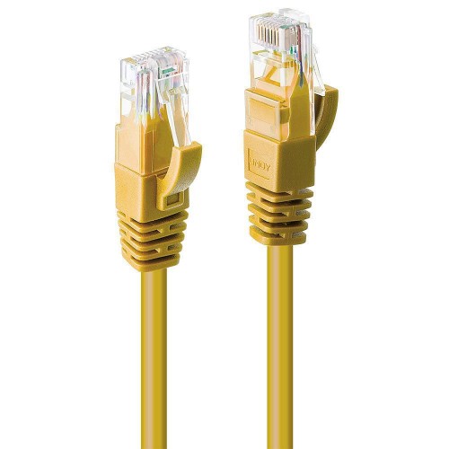 Lindy 2m Cat.6 U/UTP Network Cable, Yellow