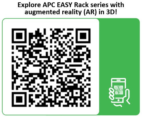 APC Easy Rack, 42U, Black, With Roof, Castors, Feet, 4 Brackets, and Side Panels, No Bottom, 1991H x 800W x 1000D mm