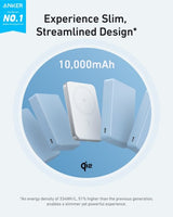 ANKER MAGGO POWER BANK (10K, MAGNETIC WIRELESS), WHITE