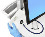 Ergotron StyleView EMR Cart with LCD Pivot, LiFe Powered, EU Aluminium, Grey, White Flat panel Multimedia cart