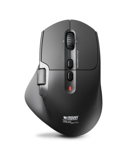 Urban Factory ONLEE PRO PLUS: OPTICAL BLUETOOTH AND 2.4GHZ MOUSE WITH FREE WHEEL TECHNOLOGY - 7200DPI – LATERAL WHEEL - REMOVABLE BATTERY
