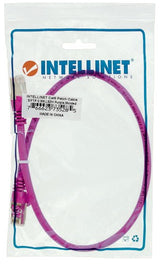 Intellinet Network Patch Cable, Cat6, 0.5m, Red, Copper, S/FTP, LSOH / LSZH, PVC, RJ45, Gold Plated Contacts, Snagless, Booted, Lifetime Warranty