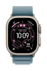Apple MG9K4ZM/A smart wearable accessory Band Blue Titanium, Polyester, Spandex