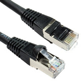 Cables Direct 2m CAT6a, M - M networking cable Black S/FTP (S-STP)