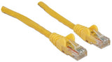 Intellinet Network Patch Cable, Cat6, 1m, Yellow, CCA, U/UTP, PVC, RJ45, Gold Plated Contacts, Snagless, Booted, Lifetime Warranty