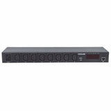 Intellinet 19" Intelligent 8-Port PDU, 19" Rackmountable C13 Intelligent Power Distribution Unit; Monitors Power, Temperature and Humidity