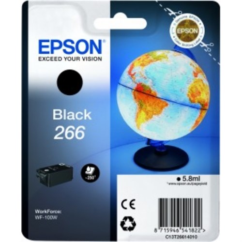 Epson C13T26614010/266 Ink cartridge black, 260 pages 5,8ml for Epson WF-100 W