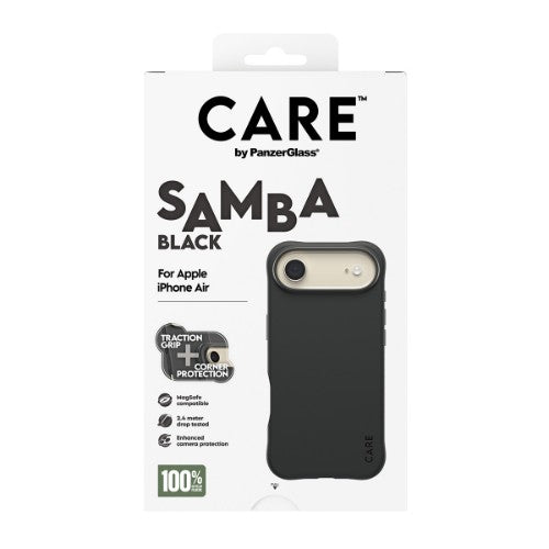 PanzerGlass CARE™ by ® Samba Case Black w. MagSafe iPhone Air