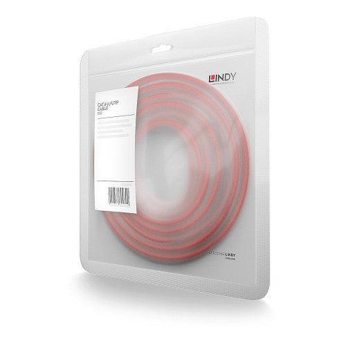 Lindy 2m Cat.6 U/UTP Network Cable, Red