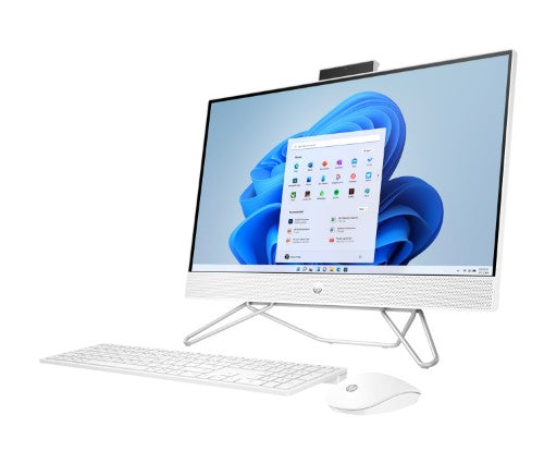 HP 24-cb1008na Intel® Core™ i3 i3-1215U 60.5 cm (23.8") 1920 x 1080 pixels All-in-One PC 4 GB DDR4-SDRAM 256 GB SSD Windows 11 Home Wi-Fi 5 (802.11ac) White