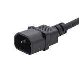 connektgear 0.5m Mains Extension Power Cable - C14 Plug to C13 Socket