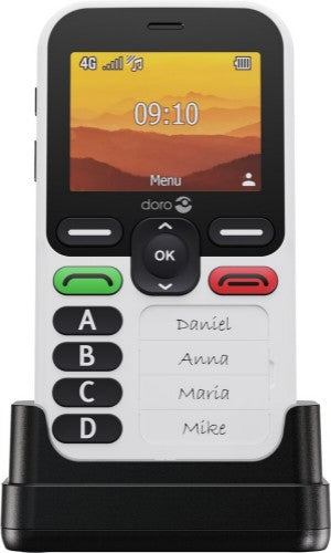 Doro Leva X10 6.1 cm (2.4") 117 g Black, White Senior phone