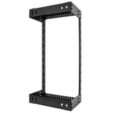 StarTech.com 21U 19" Wall Mount Network Rack - Adjustable Depth 12-20" 2 Post Open Frame Server Room Rack for AV/Data/ IT Communication/Computer Equipment/Switch w/Cage Nuts & Screws