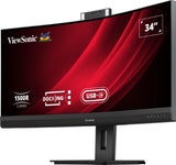 Viewsonic VG3457CV computer monitor 86.4 cm (34") 3440 x 1440 pixels UltraWide Quad HD LED Black