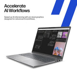 HP ZBook 8 G1ak Wolf Pro Security Edition Copilot+ PC AMD Ryzen AI 7 PRO PRO 350 Mobile workstation 35.6 cm (14") Touchscreen WUXGA 32 GB DDR5-SDRAM 1 TB SSD Wi-Fi 7 (802.11be) Windows 11 Pro AI Workstation, AI PC Silver
