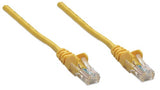 Intellinet Network Patch Cable, Cat5e, 5m, Yellow, CCA, U/UTP, PVC, RJ45, Gold Plated Contacts, Snagless, Booted, Lifetime Warranty