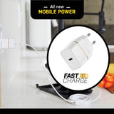 OtterBox EU Wall Charger 20W - 1X USB-C 20W USB-PD, Cloud Dust White