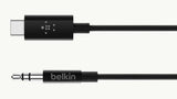 Belkin F7U079BT06-BLK audio cable 1.8 m 3.5mm USB Type-C Black